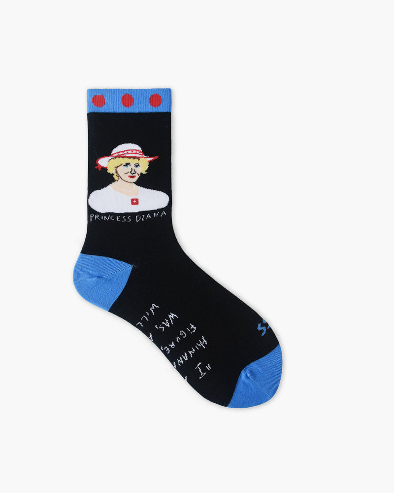 Princess Diana- Crew Socks Medium