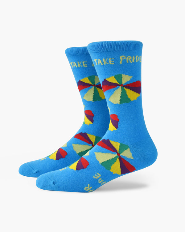 Take Pride blue-Crew Socks Medium
