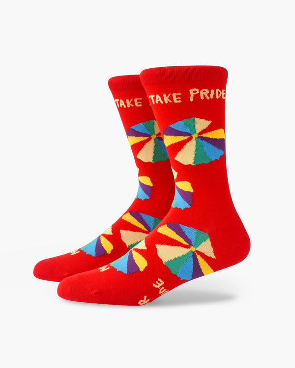 Take Pride red-Crew Socks Medium