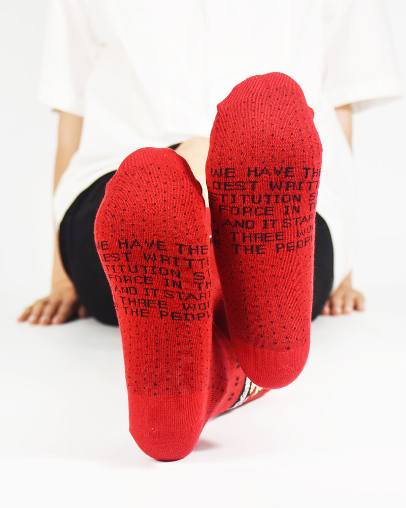RBG Red Ankle Socks