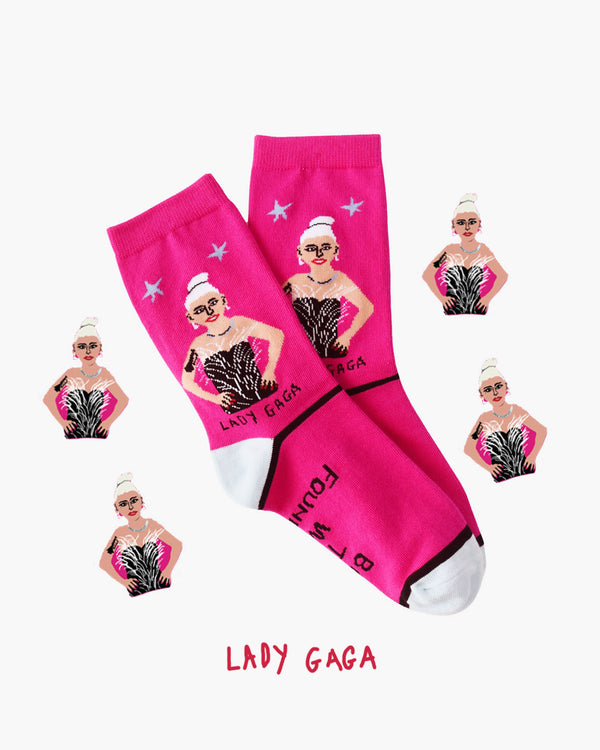 Lady Gaga Crew Socks