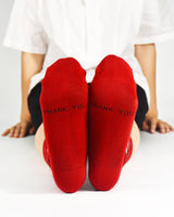 Nurses Red Ankle Socks