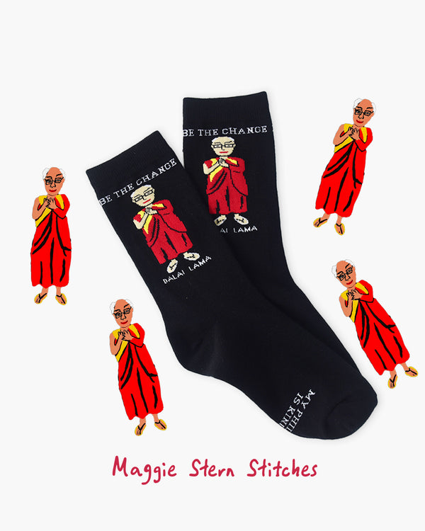 Dalai Lama Crew Socks