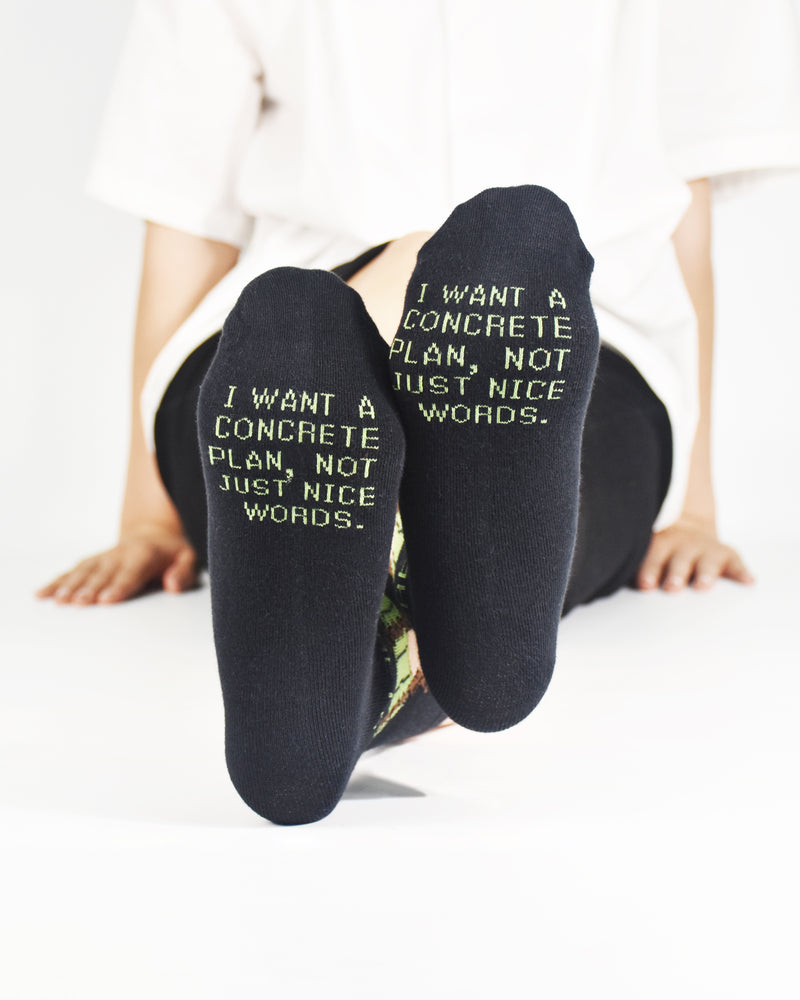 Greta Black Ankle Socks