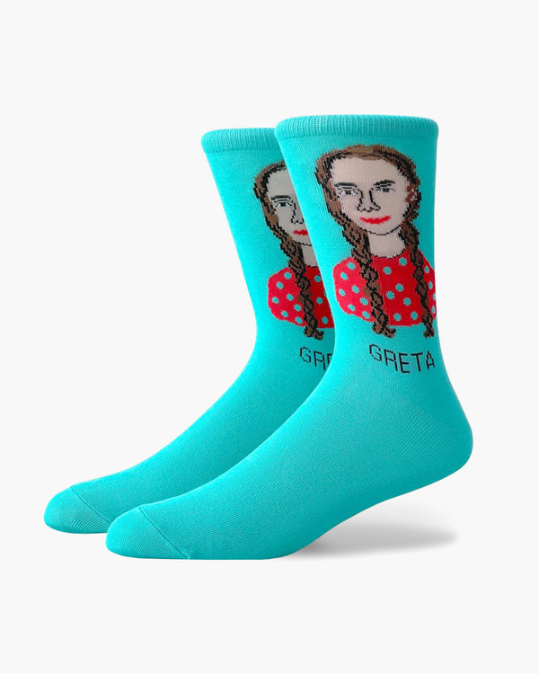 Greta Turquoise Ankle Sock