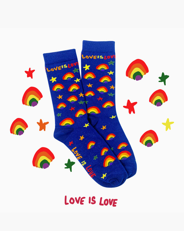 Love is Love Crew Socks Large