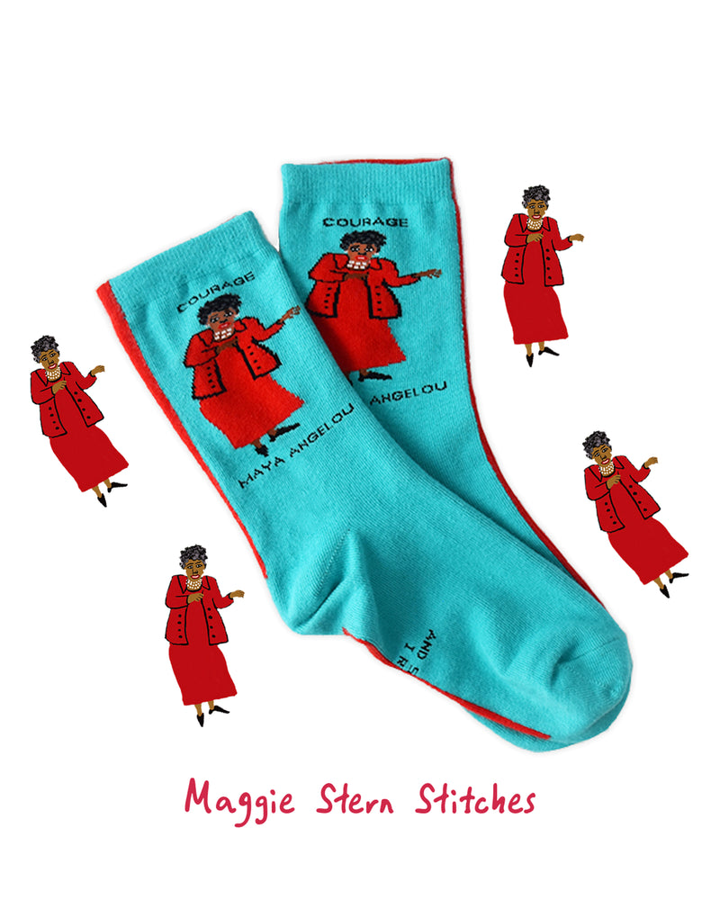 Maya Angelou Crew Socks
