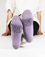 Rosa Parks Purple Socks