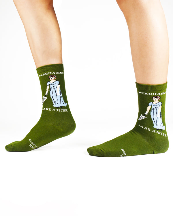 Jane Austen Crew Socks