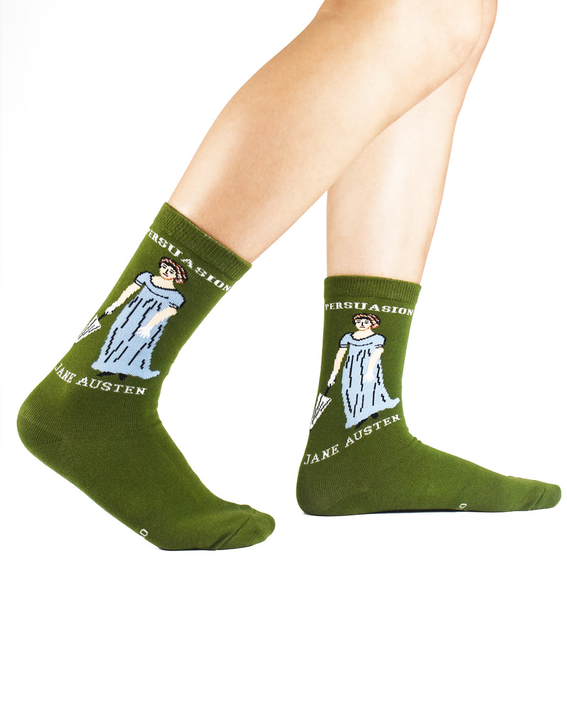 Jane Austen Crew Socks