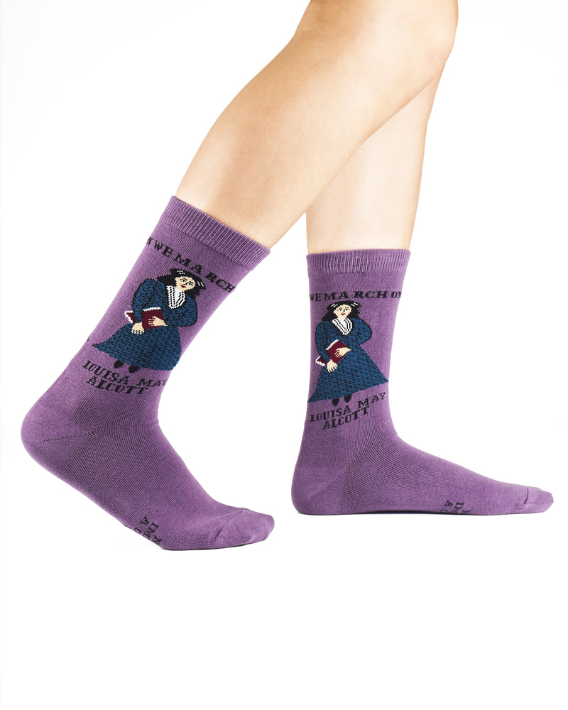 Louisa May Alcott Crew Socks