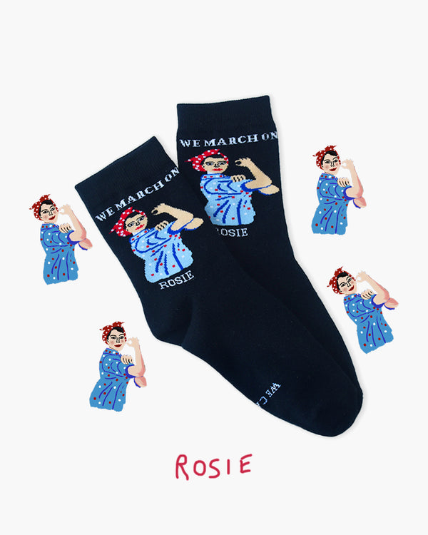 Rosie the Riveter Crew Socks