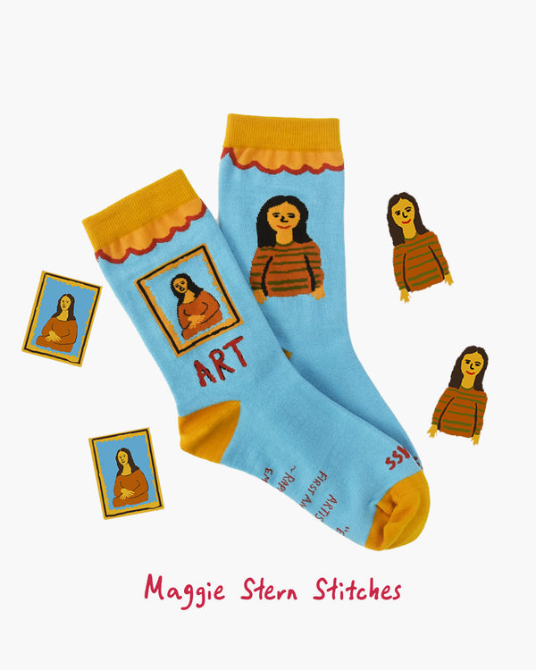 ART Mona Lisa Crew Socks