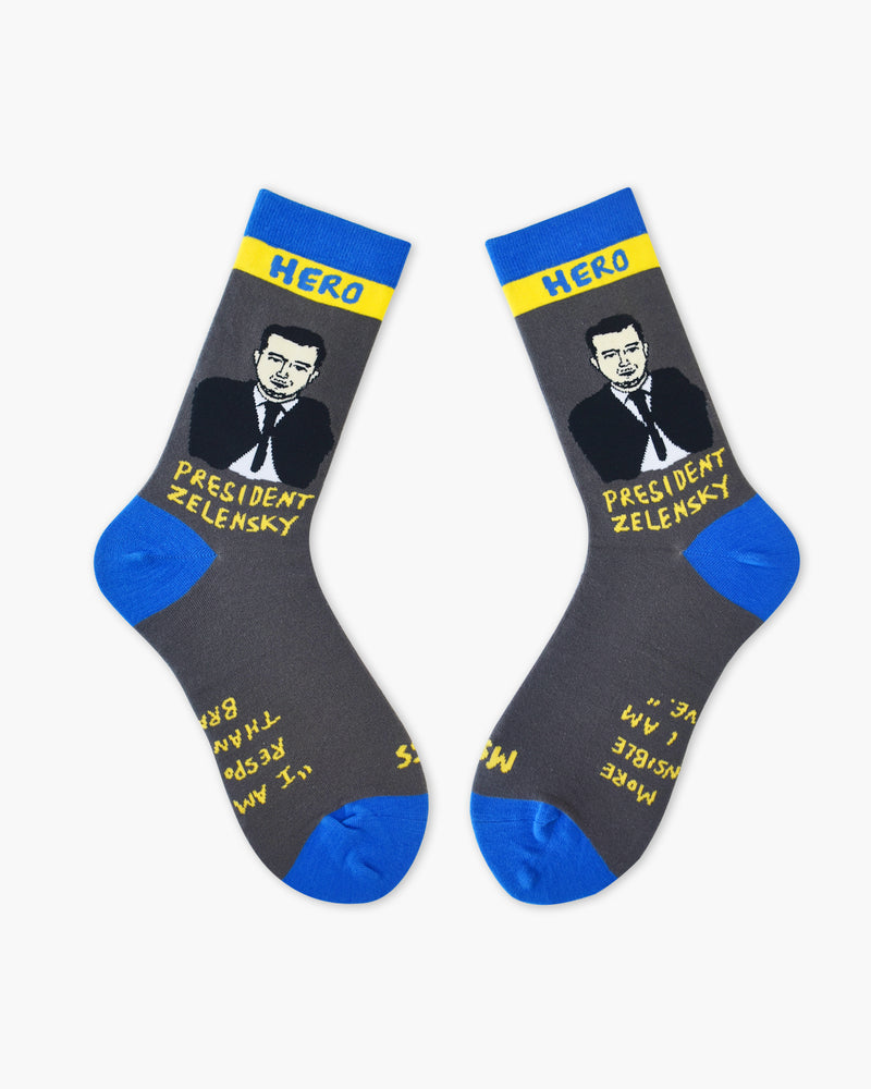 President Zelensky Crew Socks (Preorder)