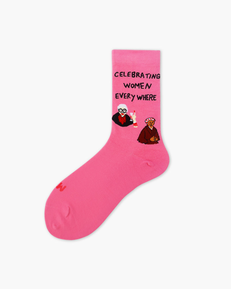 Celebrating Women Every Where Socks