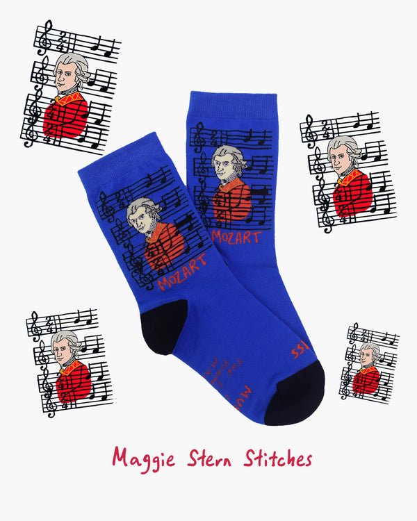 Mozart Crew Socks