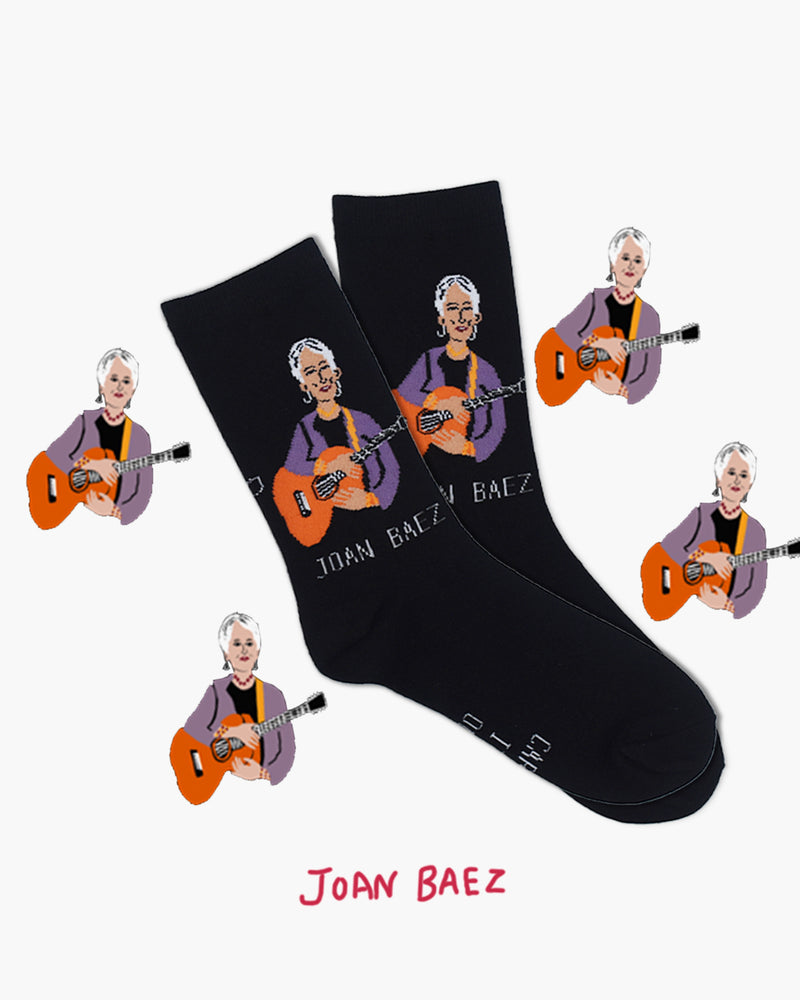 Joan Baez Crew Socks