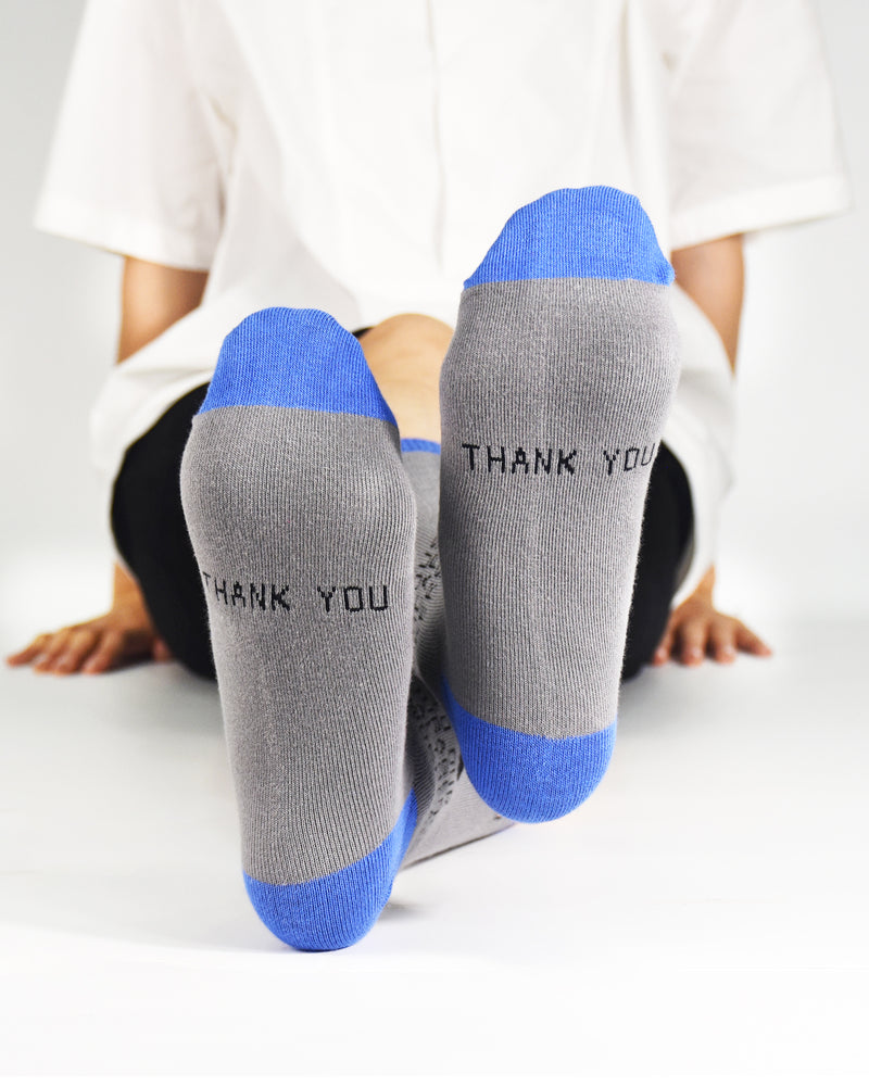 Male Health Worker Crew Socks Large