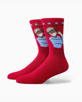 Nurses Red Ankle Socks