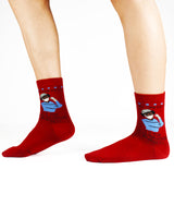 Nurses Red Ankle Socks