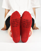 Greta Red Ankle Sock