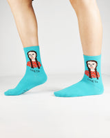 Greta Turquoise Ankle Sock