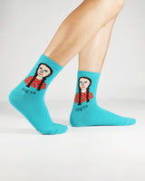 Greta Turquoise Ankle Sock