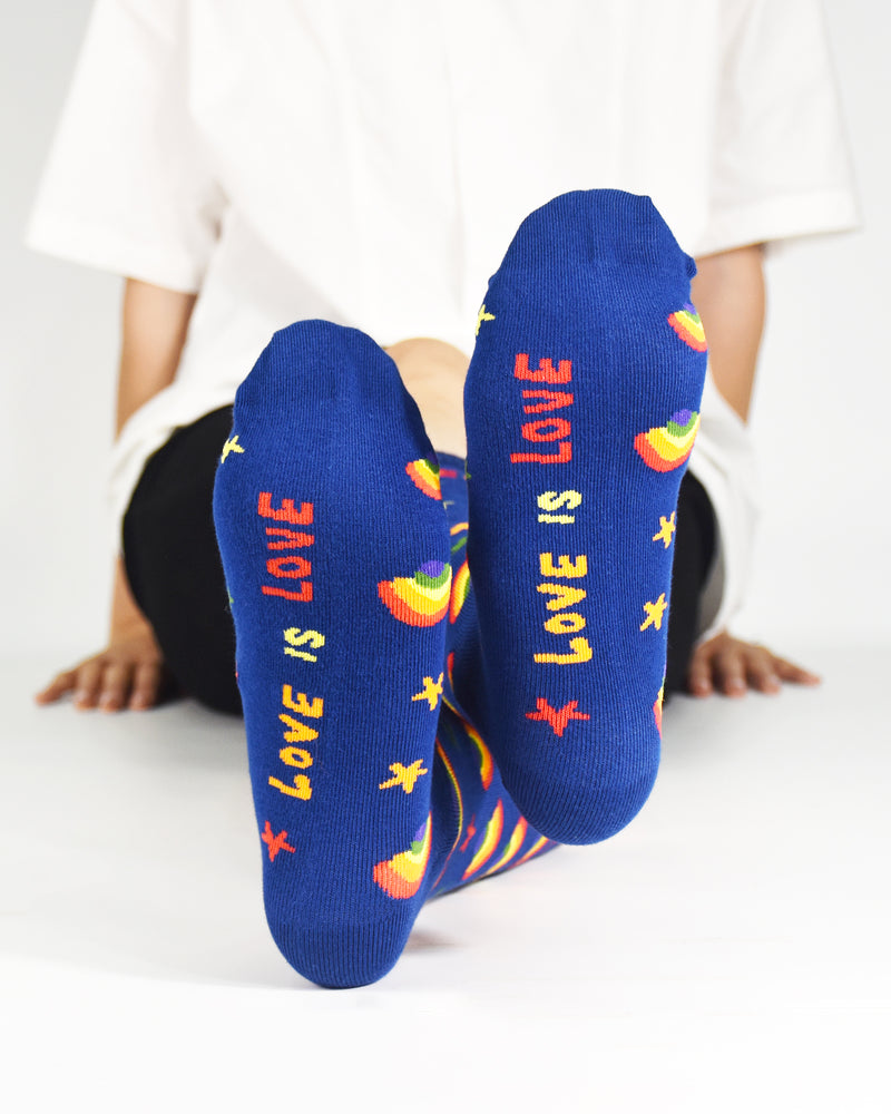 Love is Love Crew Socks Large