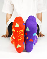 Love is Love & Pride Crew Socks Large