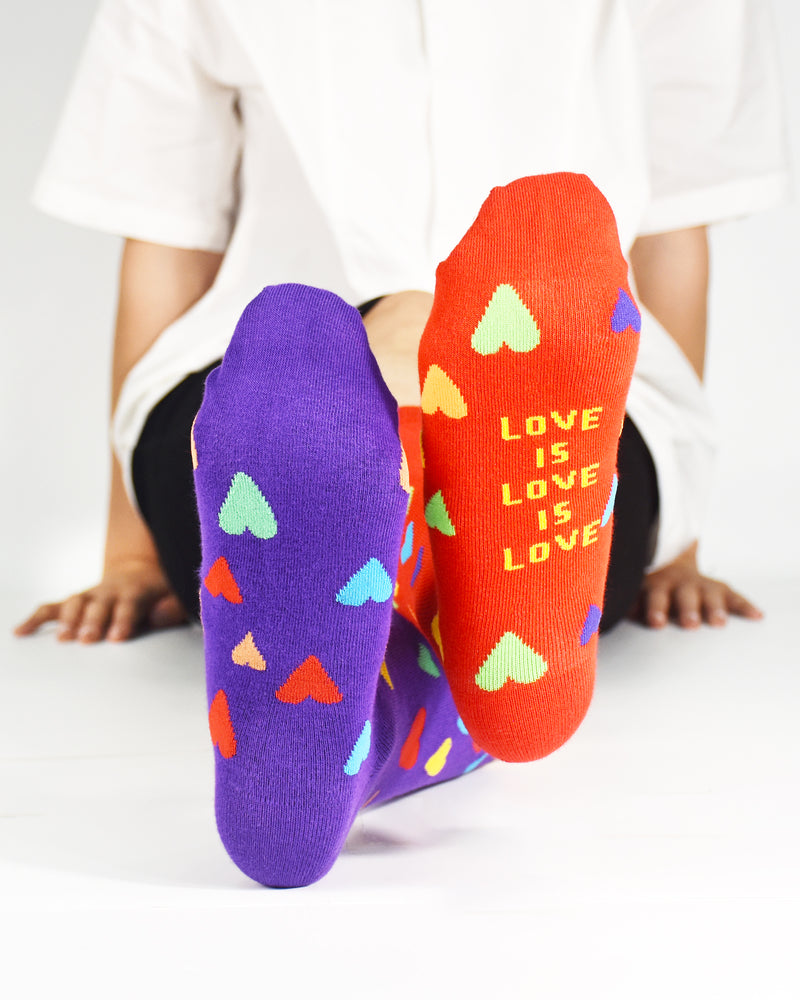 Love is Love & Pride Crew Socks Large