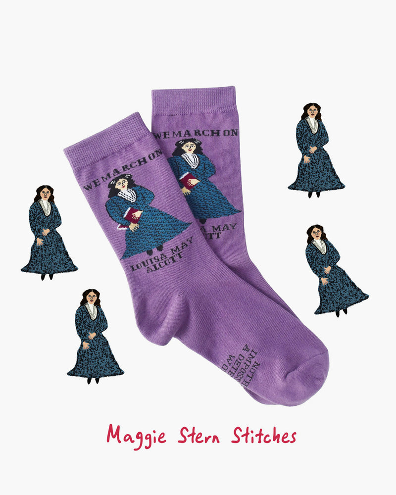 Louisa May Alcott Crew Socks