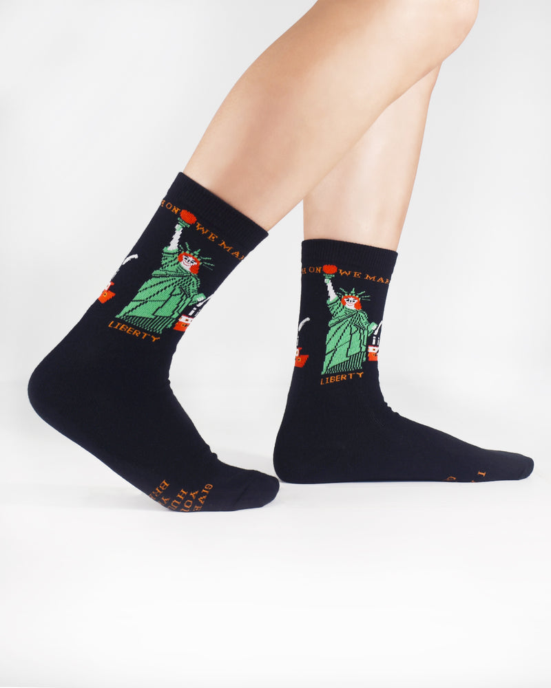 Lady Liberty Crew Socks