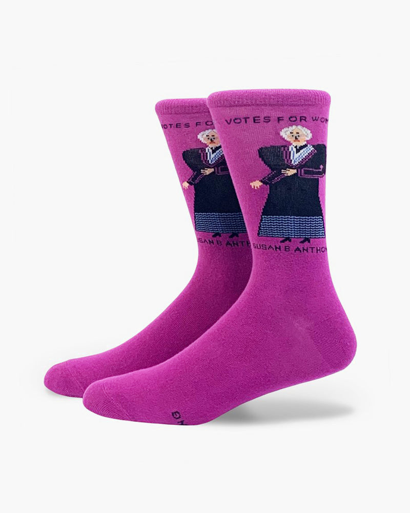 Susan B. Anthony Crew Socks