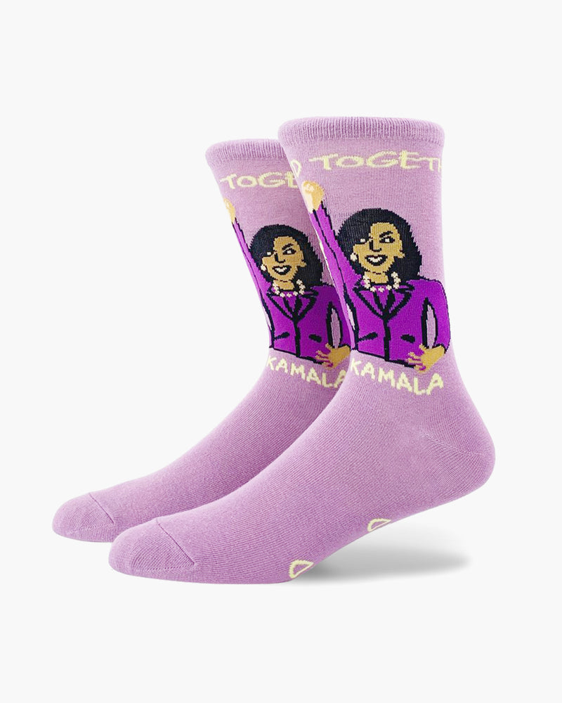 Jill And Kamala Standing Together Crew Socks