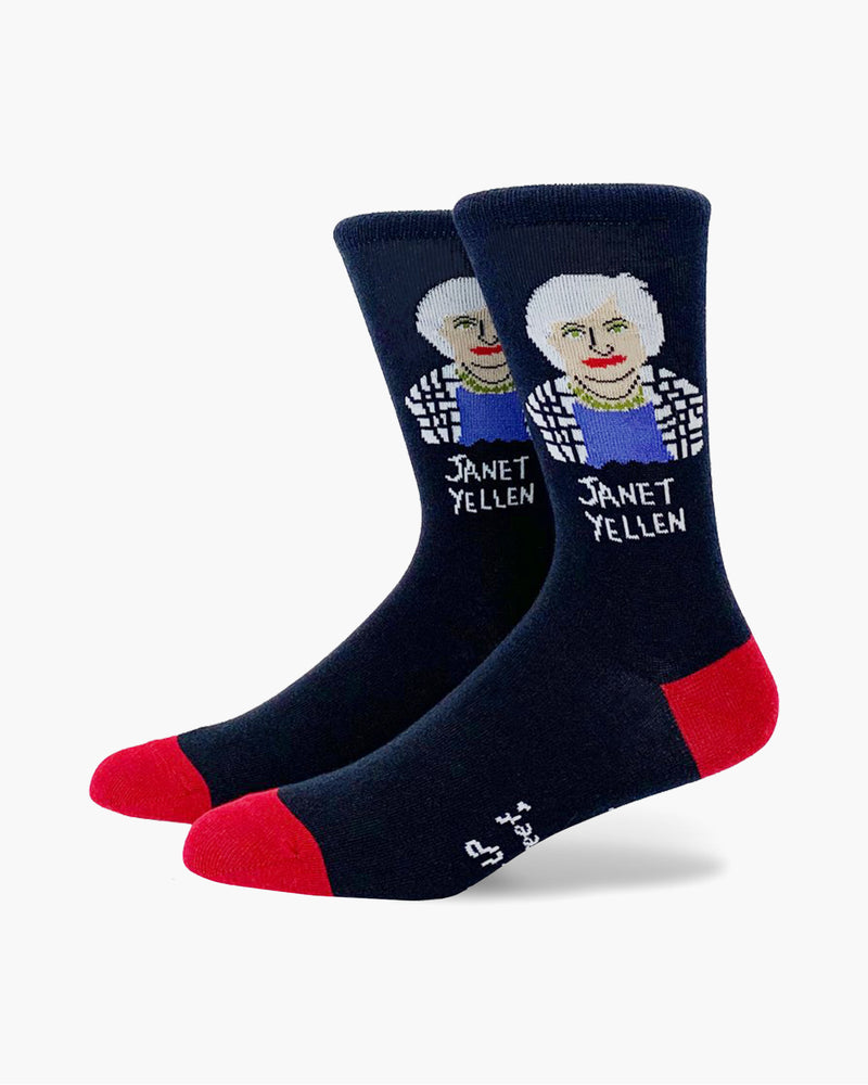 Janet Yellen Crew Socks