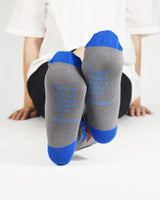 Harriet Tubman Blue Crew Socks Medium