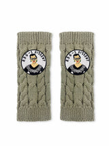 RBG I Dissent Cream Grey Gloves