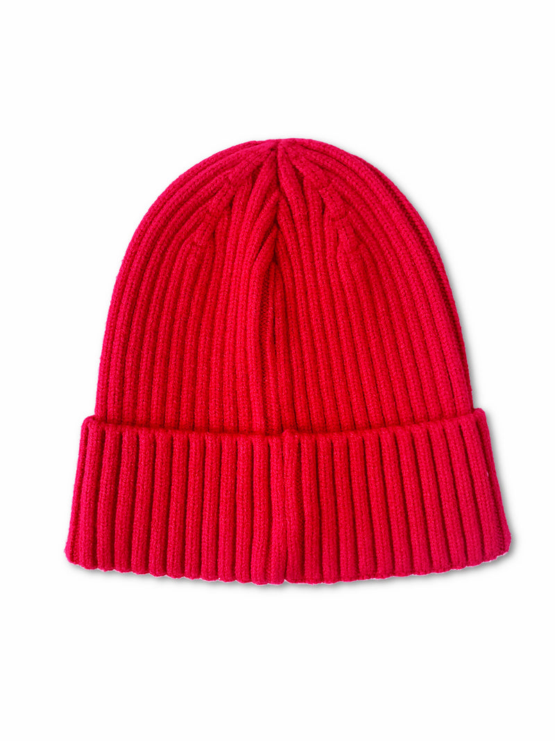 KBJ Red Ribbing Beanies