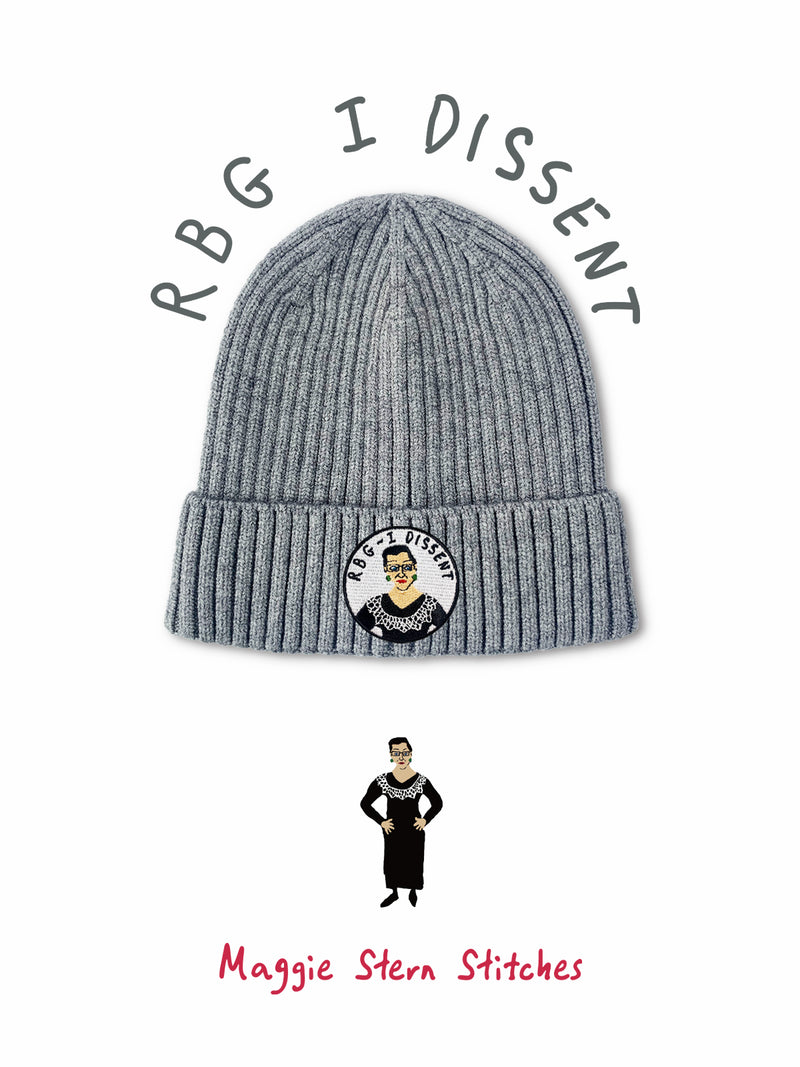 RBG Grey Ribbing Beanies