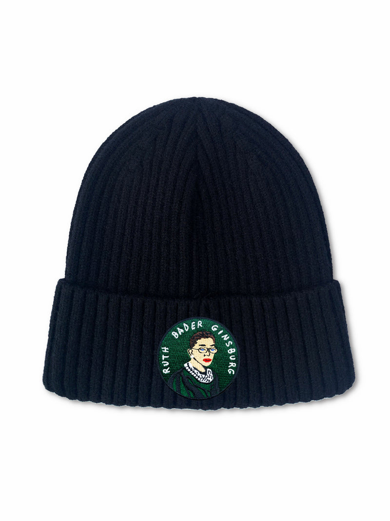 RBG Black Ribbing Beanies