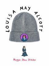 Louisa May Alcott Grey Ribbing Beanies