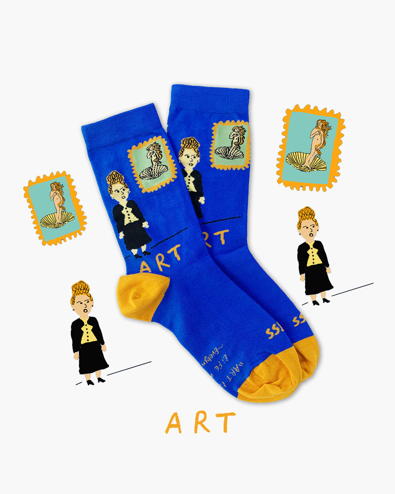 Art The Sea Maidens Crew Socks