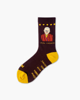 Pema Chödrön Brown Crew Socks