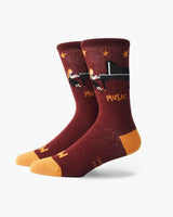 Music Piano Crew Socks