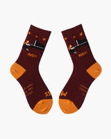 Music Piano Crew Socks