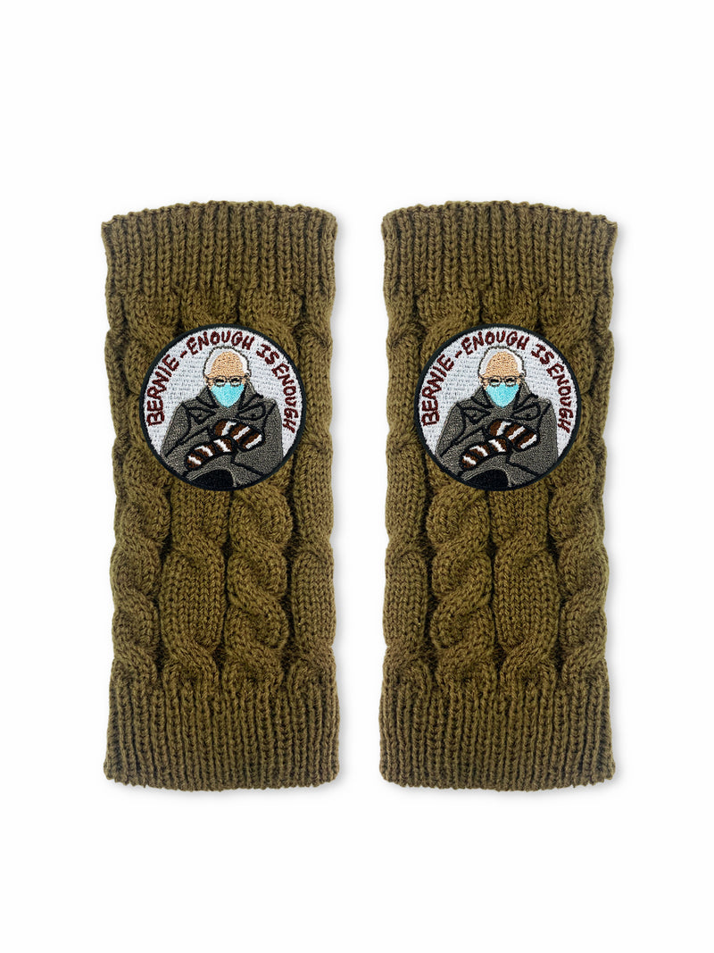 Bernie Brown Fingerless Gloves