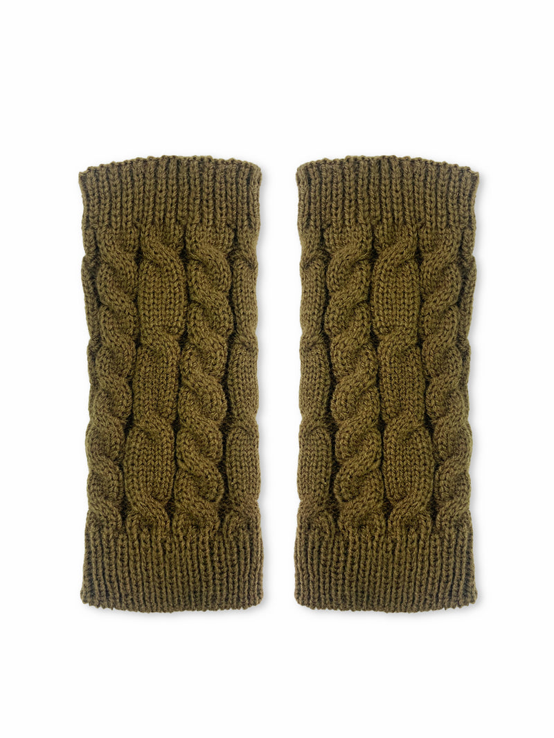 Bernie Brown Fingerless Gloves